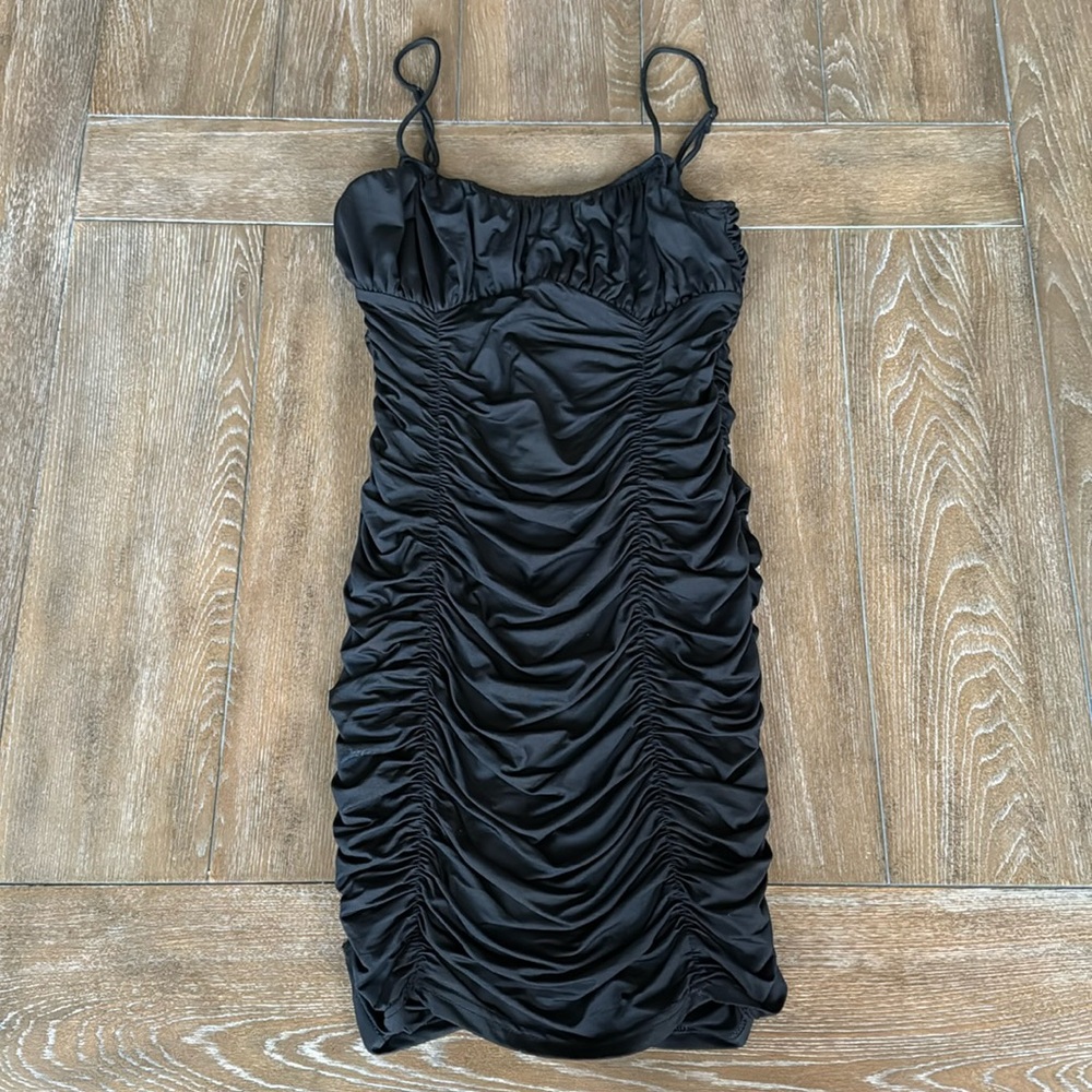Black mini dress